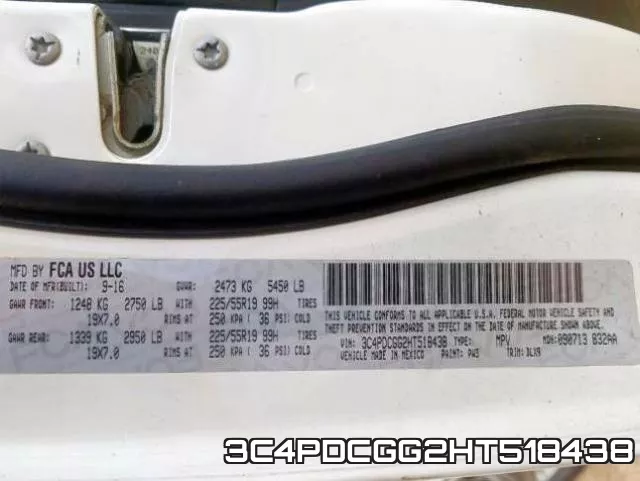 3C4PDCGG2HT518438 фото 2