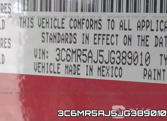 3C6MR5AJ5JG389010 фото 10