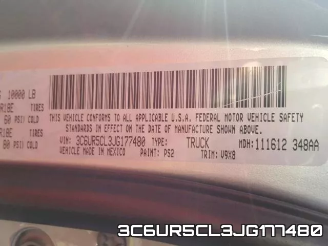 3C6UR5CL3JG177480 фото 2
