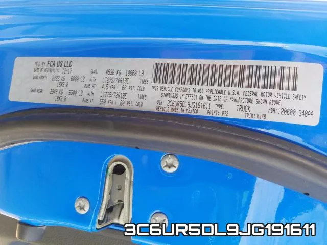 3C6UR5DL9JG191611 фото 2