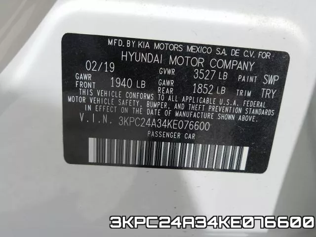 3KPC24A34KE076600 фото 2