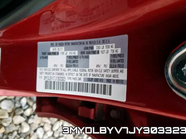 3MYDLBYV7JY303323 фото 2