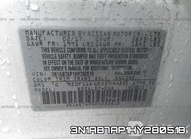 3N1AB7AP1HY280518 фото 10