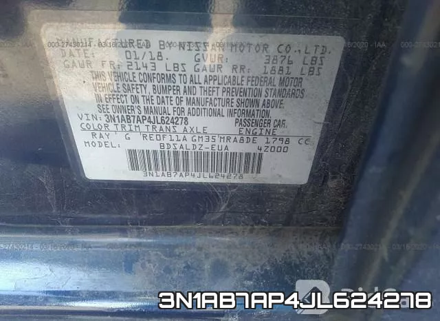 3N1AB7AP4JL624278 фото 10