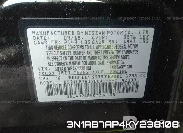 3N1AB7AP4KY238108 фото 10