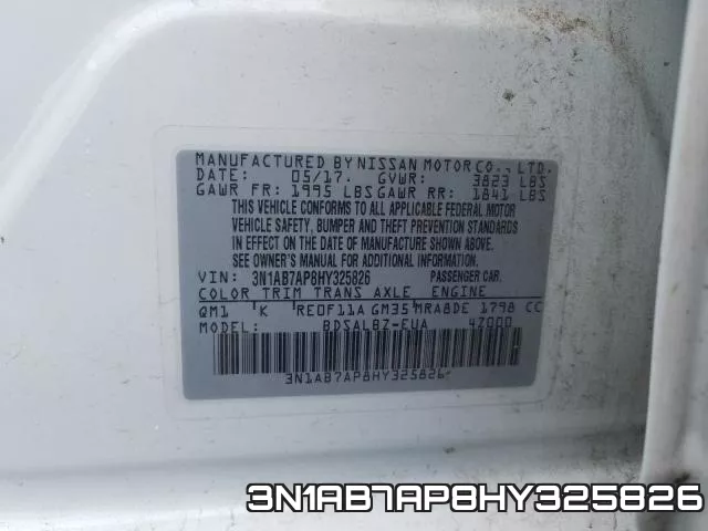 3N1AB7AP8HY325826 фото 2