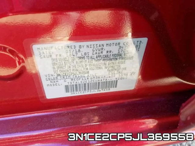 3N1CE2CP5JL369558 фото 2