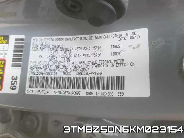 3TMBZ5DN6KM023154 фото 2