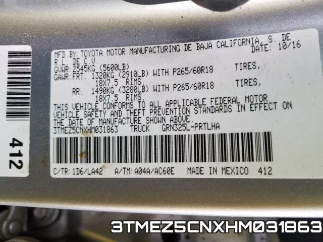 3TMEZ5CNXHM031863 фото 2
