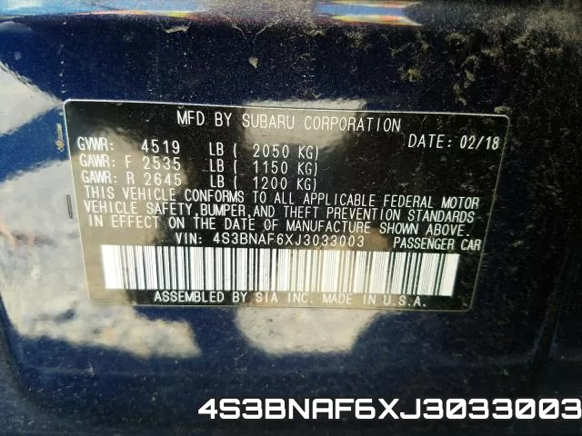 4S3BNAF6XJ3033003 фото 2