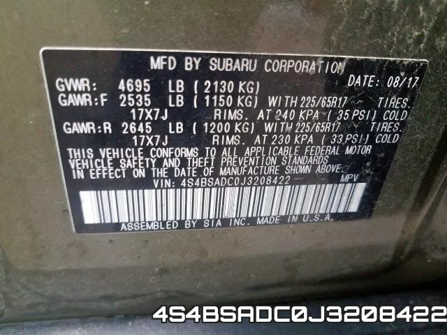 4S4BSADC0J3208422 фото 2