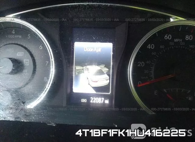 4T1BF1FK1HU416225 фото 8