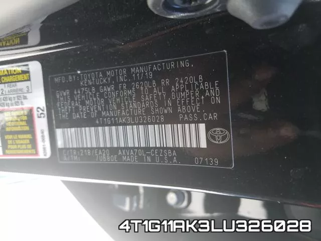 4T1G11AK3LU326028 фото 2