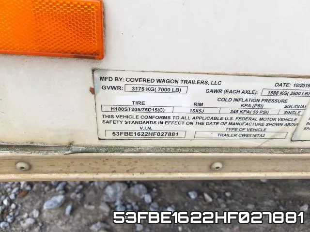 53FBE1622HF027881 фото 2