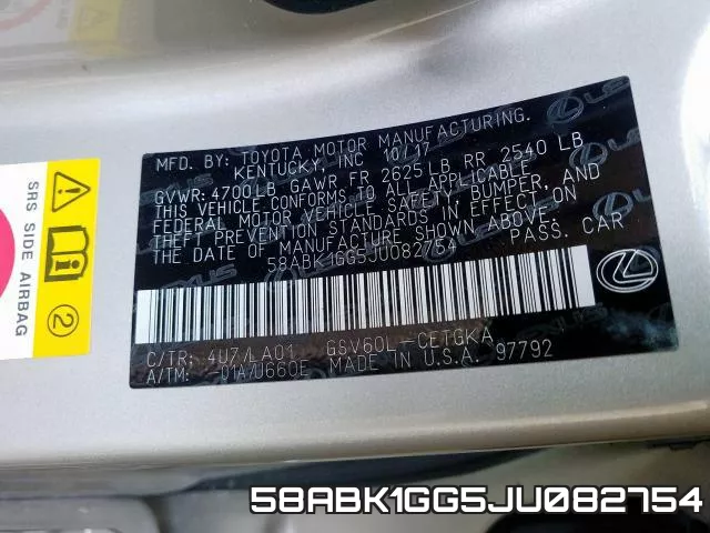 58ABK1GG5JU082754 фото 2
