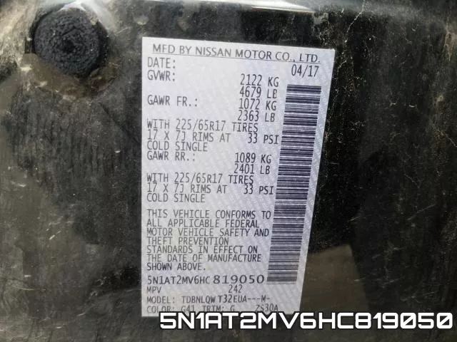 5N1AT2MV6HC819050 фото 2
