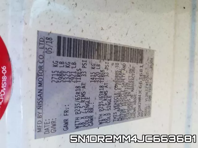 5N1DR2MM4JC663681 фото 2