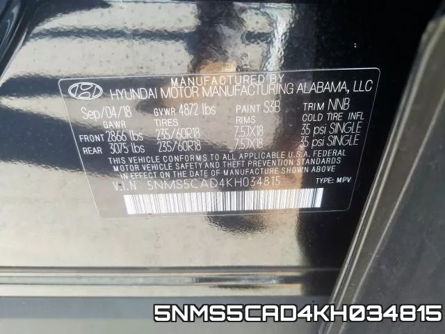 5NMS5CAD4KH034815 фото 2