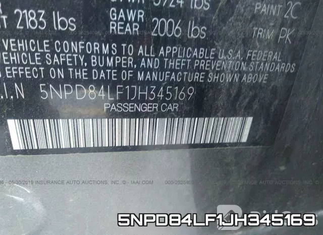 5NPD84LF1JH345169 фото 10