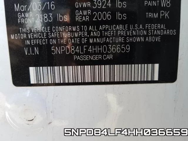 5NPD84LF4HH036659 фото 2