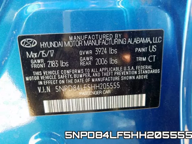 5NPD84LF5HH205555 фото 2