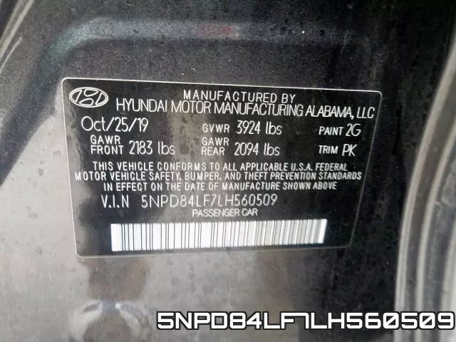 5NPD84LF7LH560509 фото 2