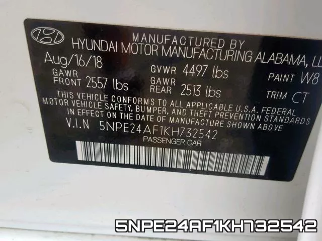 5NPE24AF1KH732542 фото 2