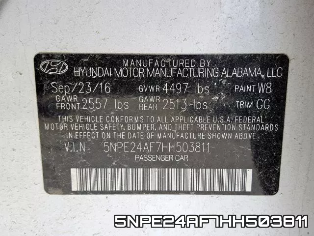 5NPE24AF7HH503811 фото 2