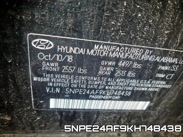 5NPE24AF9KH748438 фото 2