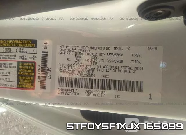 5TFDY5F1XJX765099 фото 10