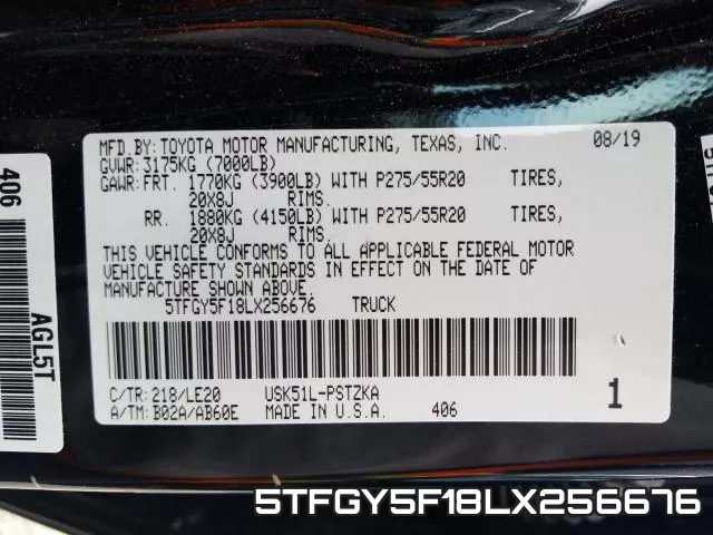 5TFGY5F18LX256676 фото 2