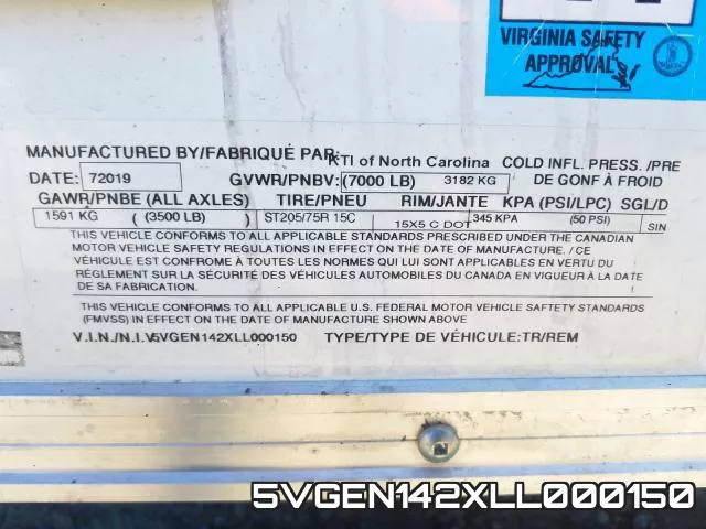 5VGEN142XLL000150 фото 2