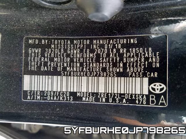 5YFBURHE0JP798265 фото 2