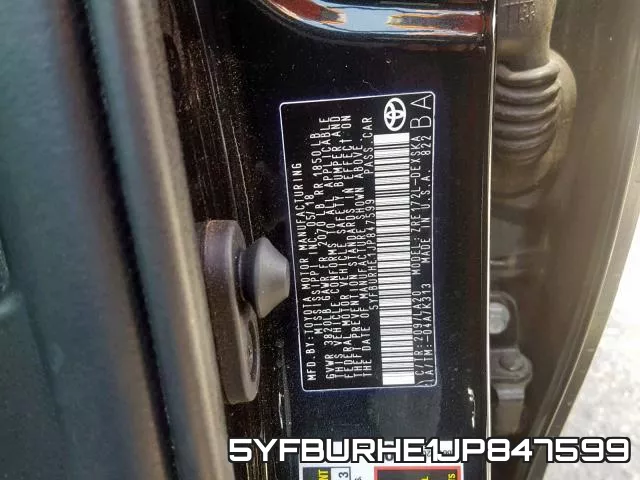 5YFBURHE1JP847599 фото 2