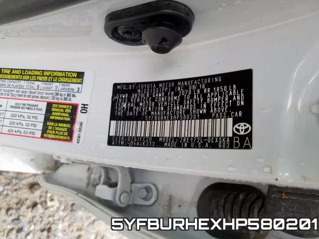 5YFBURHEXHP580201 фото 2