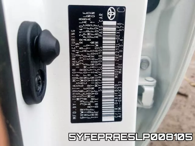 5YFEPRAE5LP008105 фото 2