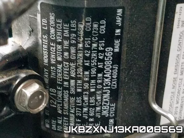 JKBZXNJ13KA008569 фото 2