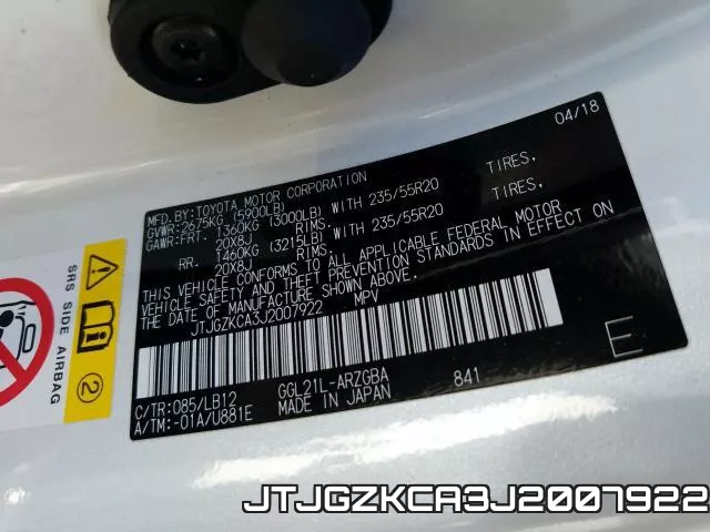 JTJGZKCA3J2007922 фото 2