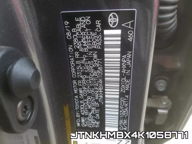 JTNKHMBX4K1058771 фото 2