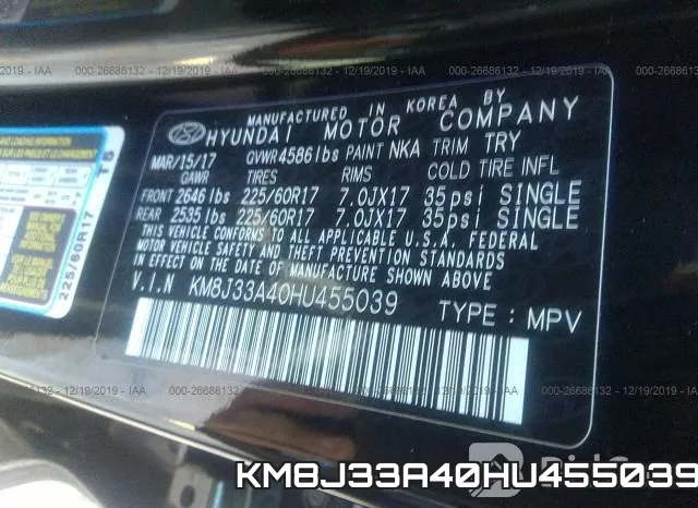 KM8J33A40HU455039 фото 9