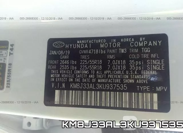 KM8J33AL3KU937535 фото 10