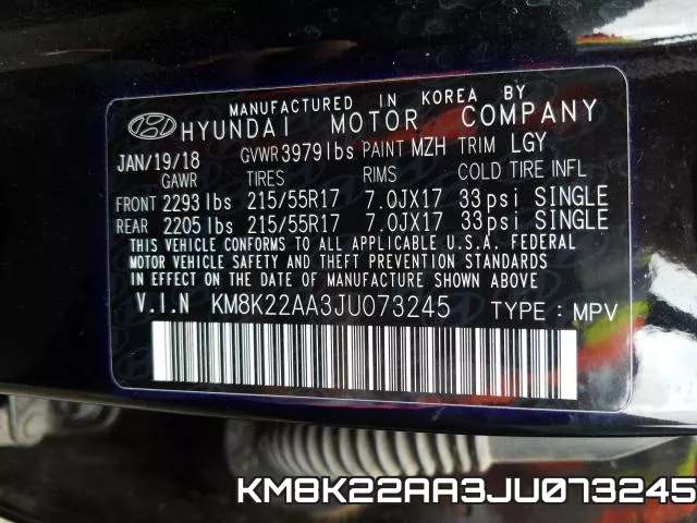 KM8K22AA3JU073245 фото 2