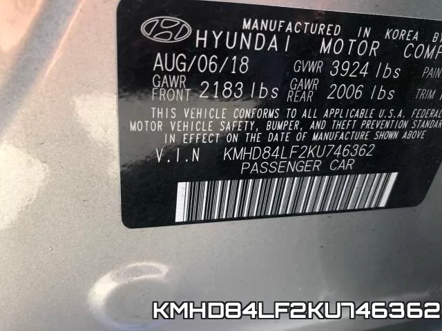 KMHD84LF2KU746362 фото 2