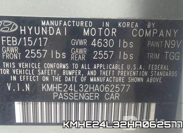 KMHE24L32HA062577 фото 10