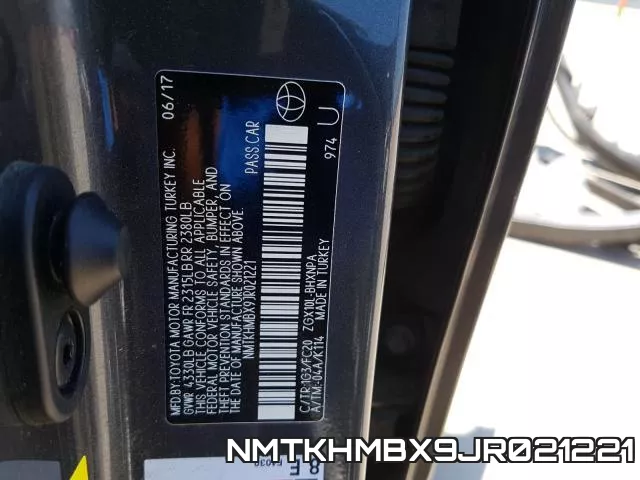 NMTKHMBX9JR021221 фото 2