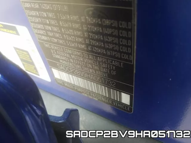 SADCP2BV9HA051732 фото 2