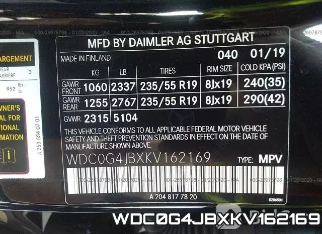 WDC0G4JBXKV162169 фото 10