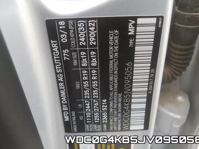 WDC0G4KB5JV095056 фото 2