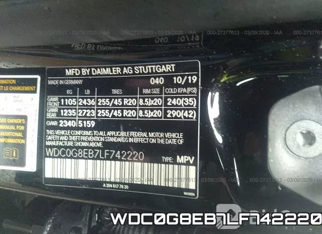 WDC0G8EB7LF742220 фото 10
