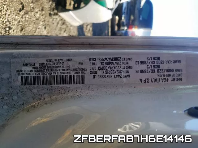 ZFBERFAB7H6E14146 фото 2